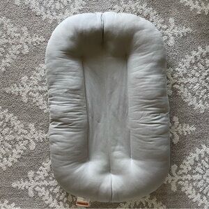 Snuggle Me Organic Gray Newborn Infant Lounger Baby Cozy Cotton Sleep Grey